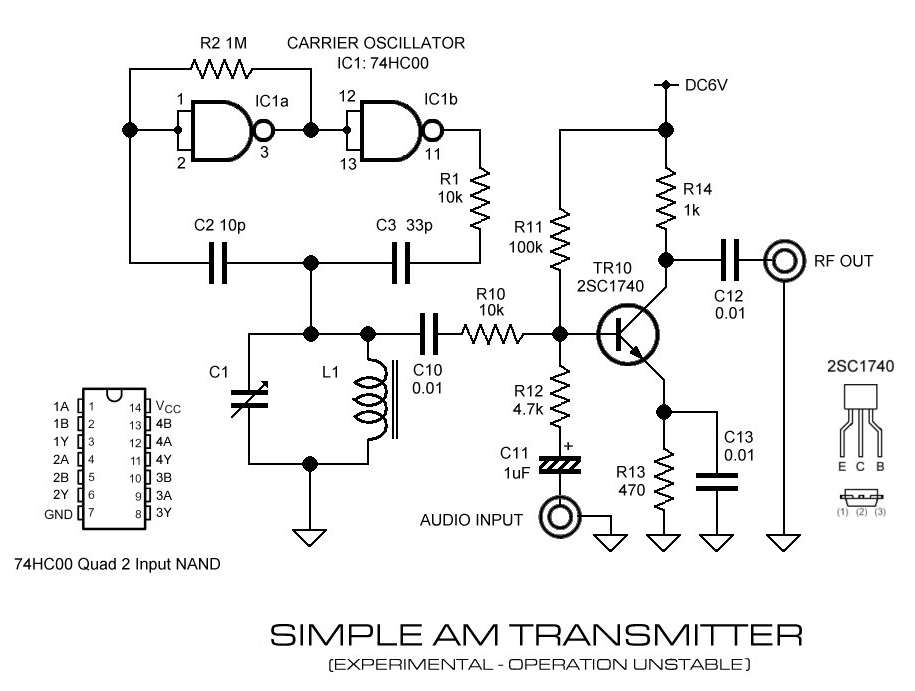 Figure 1213 : Simple AM Transmitter Simple AM Transmitter